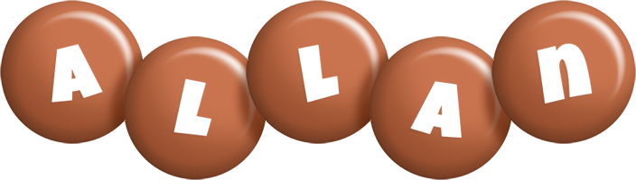 Allan candy-brown logo