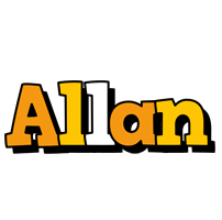 Allan cartoon logo
