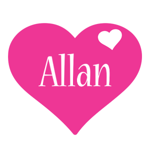 Allan love-heart logo