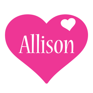 Allison love-heart logo