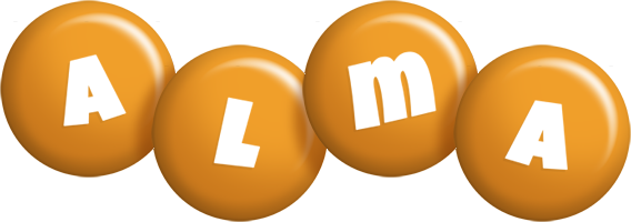 Alma candy-orange logo