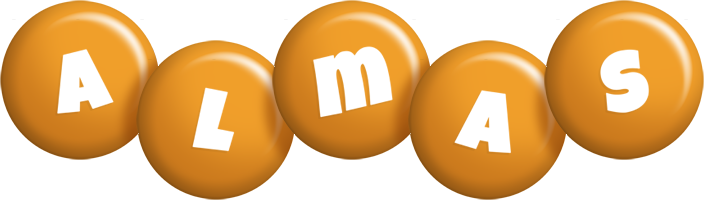 Almas candy-orange logo