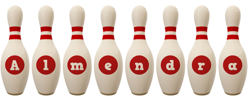 Almendra bowling-pin logo