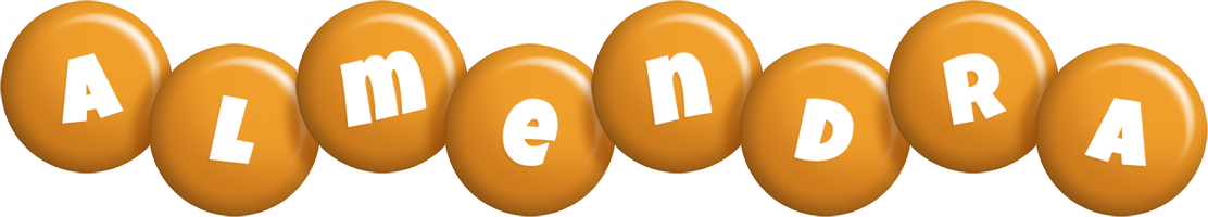 Almendra candy-orange logo