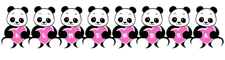 Almendra love-panda logo