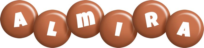 Almira candy-brown logo