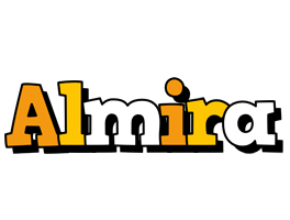 Almira cartoon logo