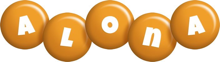 Alona candy-orange logo