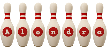 Alondra bowling-pin logo