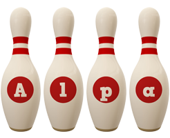 Alpa bowling-pin logo