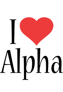 Alpha i-love logo