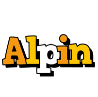Alpin cartoon logo