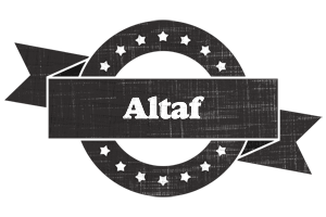 Altaf grunge logo