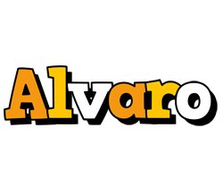 Alvaro cartoon logo