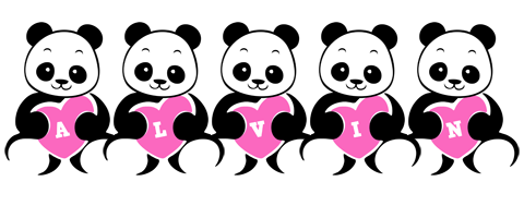 Alvin love-panda logo