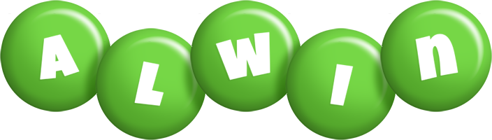 Alwin candy-green logo