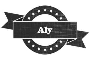 Aly grunge logo