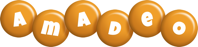 Amadeo candy-orange logo