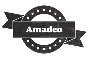 Amadeo grunge logo