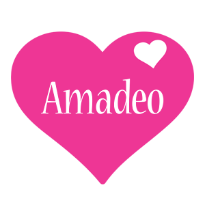 Amadeo love-heart logo