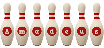 Amadeus bowling-pin logo