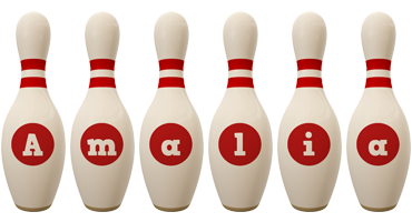 Amalia bowling-pin logo