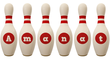 Amanat bowling-pin logo