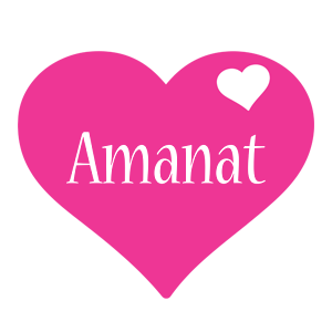 Amanat love-heart logo