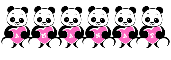 Amanat love-panda logo