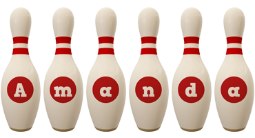 Amanda bowling-pin logo