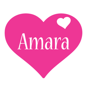 Amara love-heart logo