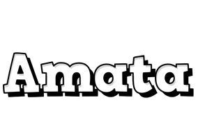Amata snowing logo