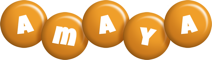 Amaya candy-orange logo