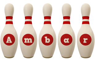 Ambar bowling-pin logo