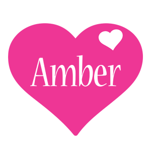 Amber love-heart logo