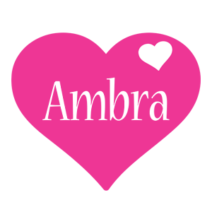 Ambra love-heart logo