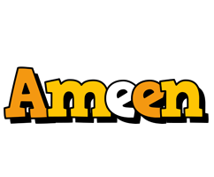 Ameen cartoon logo