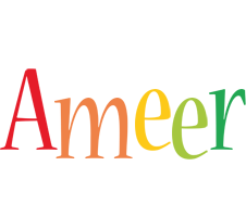 Ameer birthday logo