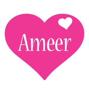 Ameer love-heart logo