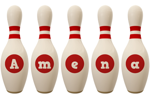 Amena bowling-pin logo
