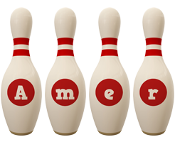 Amer bowling-pin logo