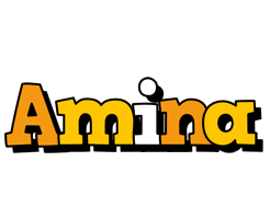 Amina cartoon logo