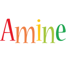 Amine birthday logo