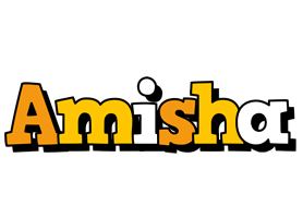 Amisha cartoon logo