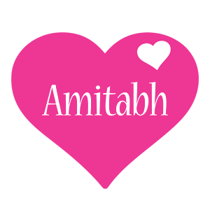 Amitabh love-heart logo