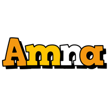Amna cartoon logo