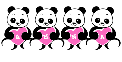 Amna love-panda logo