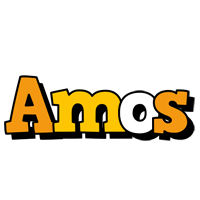 Amos cartoon logo