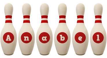 Anabel bowling-pin logo