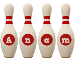 Anam bowling-pin logo